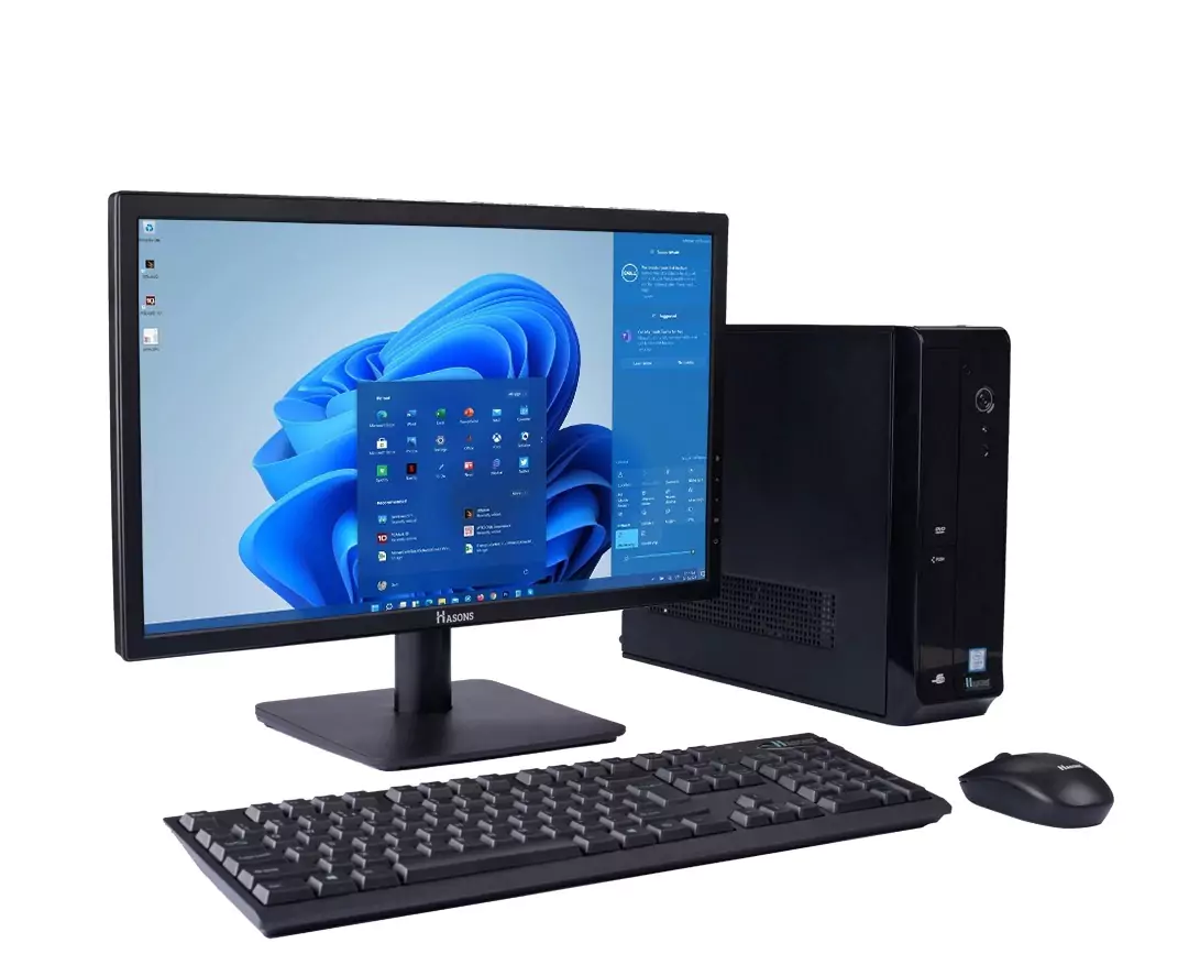 Desktop i5 12th Generation | H610 Motherboard Chipset | 16 GB RAM | 1 TB HDD | 21.5 Inch Monitor | Wired Keyboard and Mouse | Desktop Computer Set